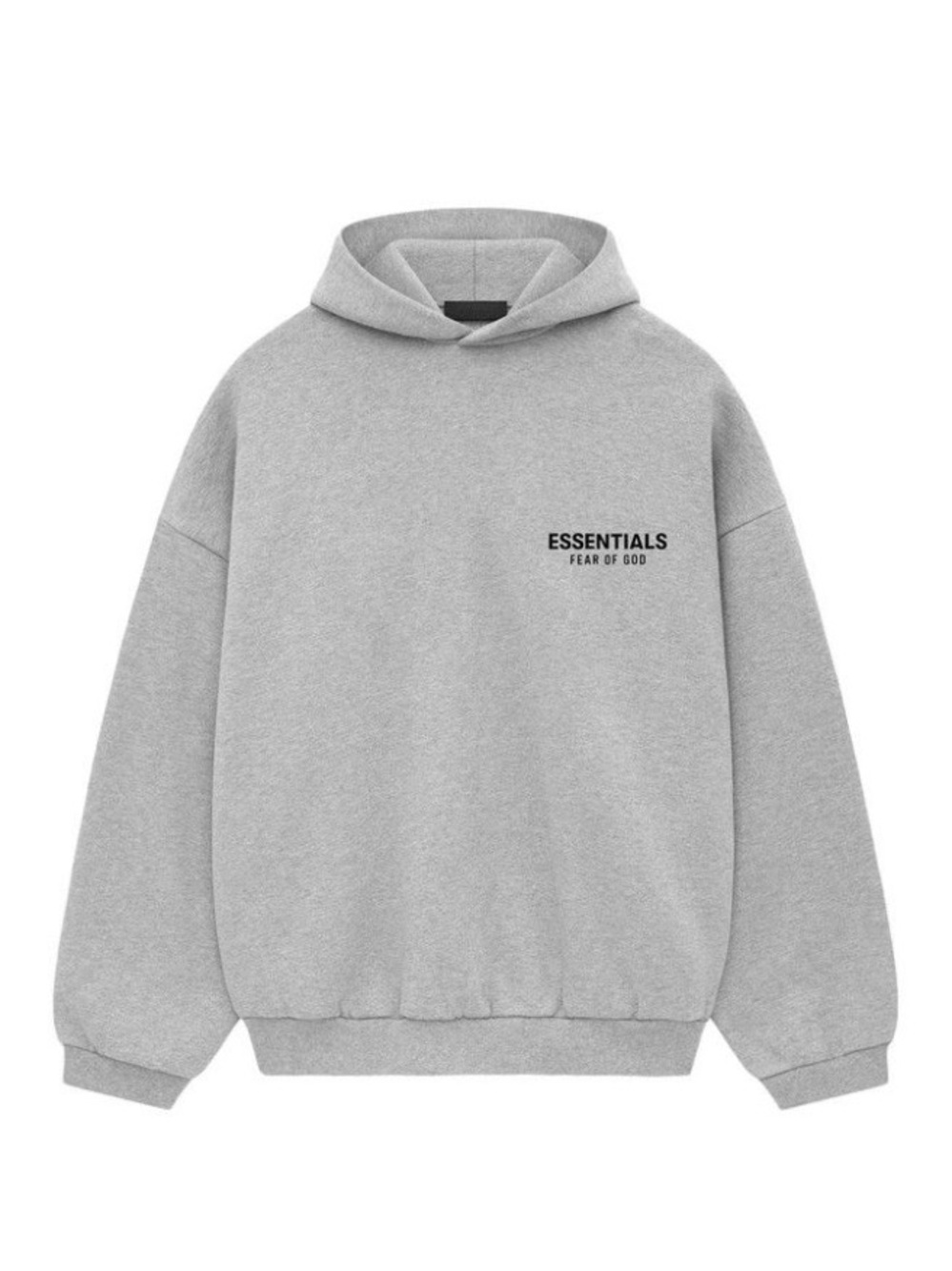 Fear of God Essentials Light Grey Logo Hoodie